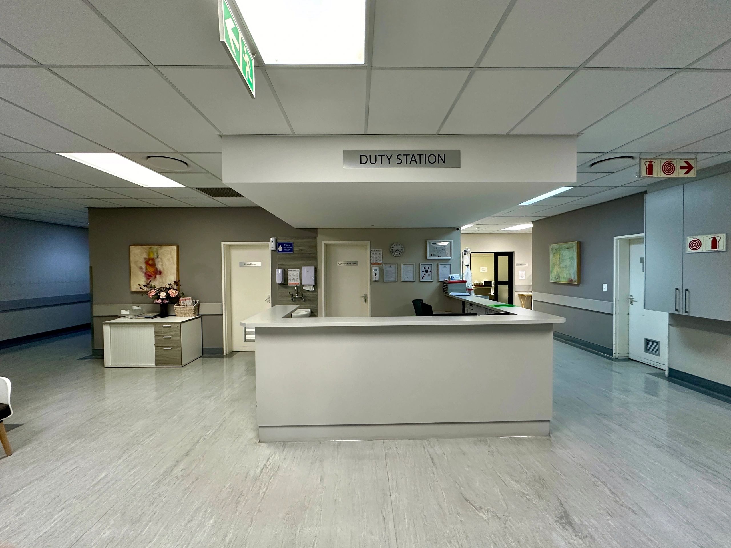 Clinic reception area