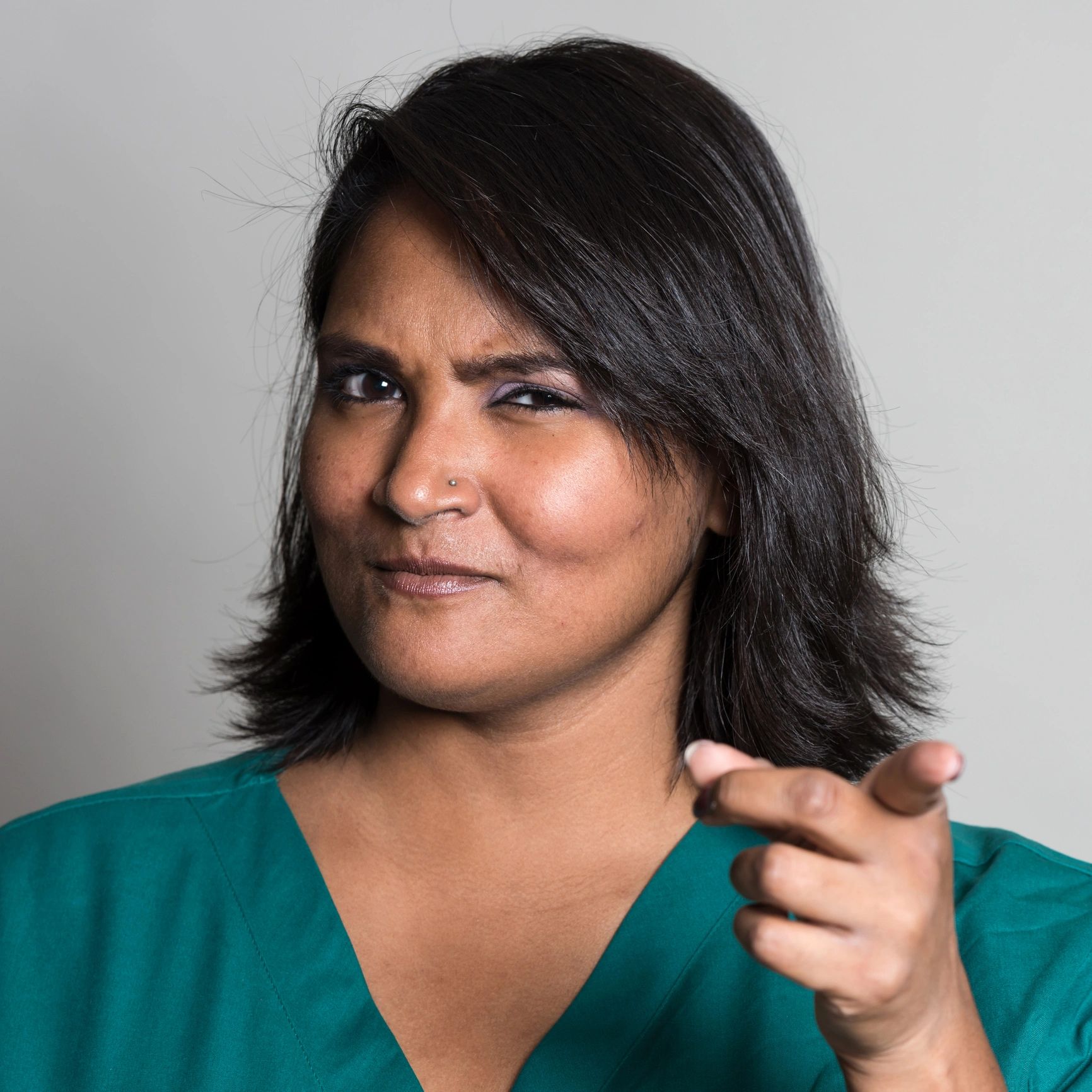 Portrait of a healthcare professional smiling